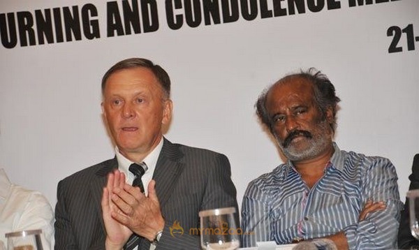 Rajinikanth At Condolence Meet For Japan Earthquake